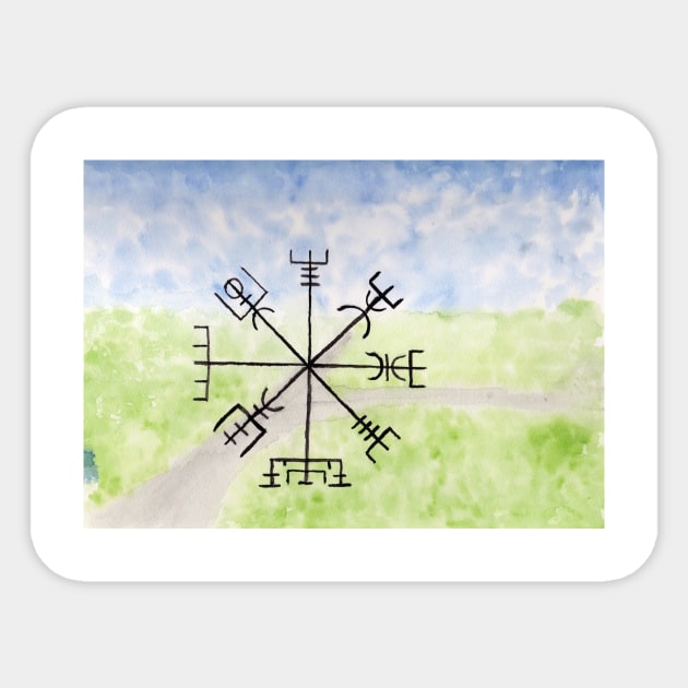 Vegvisir Sticker by lindaursin